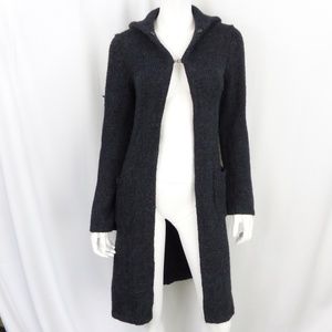 J CREW Gray Alpaca Wool Blend Long Knit Cardigan M